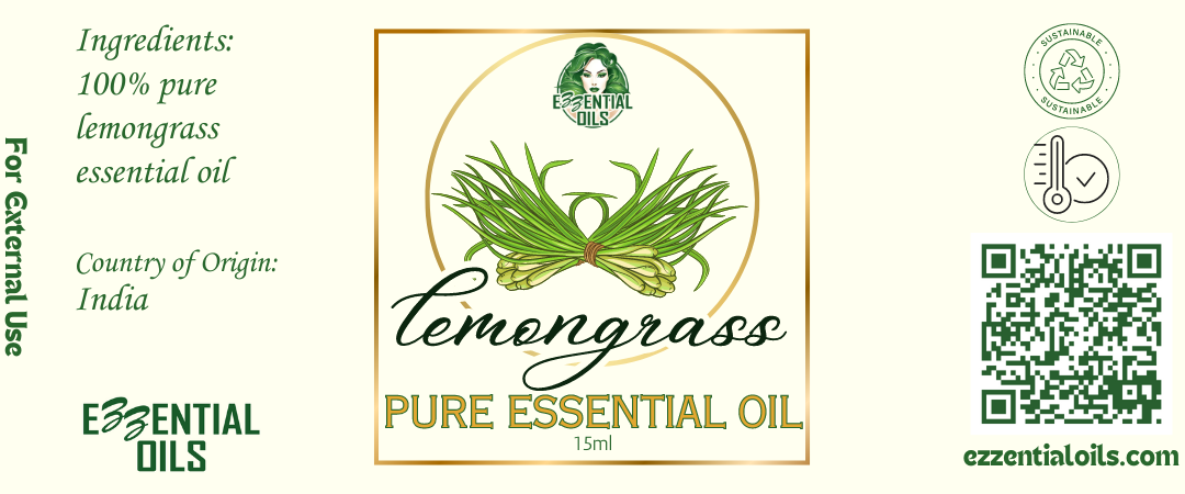 Pure Lemongrass Essential Oil 15ml