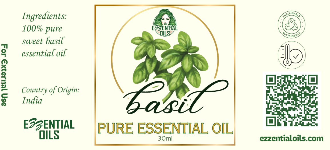 Pure Basil Essential Oil 30ml