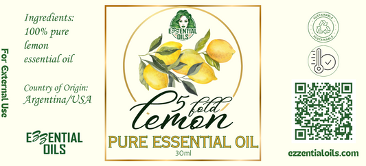 Pure Lemon (5 Fold) Essential Oil 30ml
