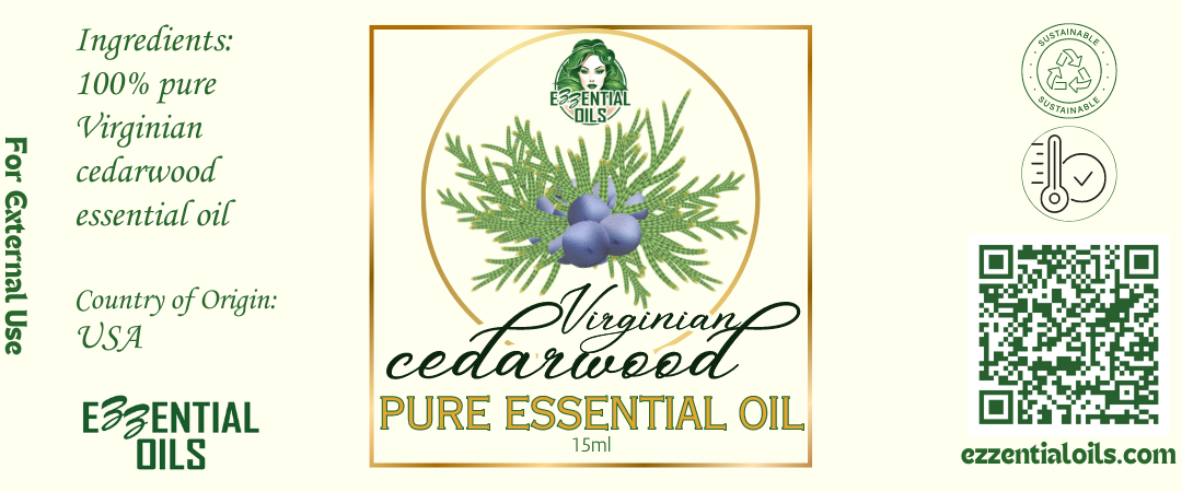 Pure Virginian Cedarwood Essential Oil 15ml