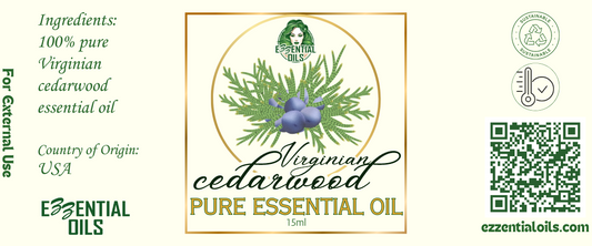 Pure Virginian Cedarwood Essential Oil 15ml